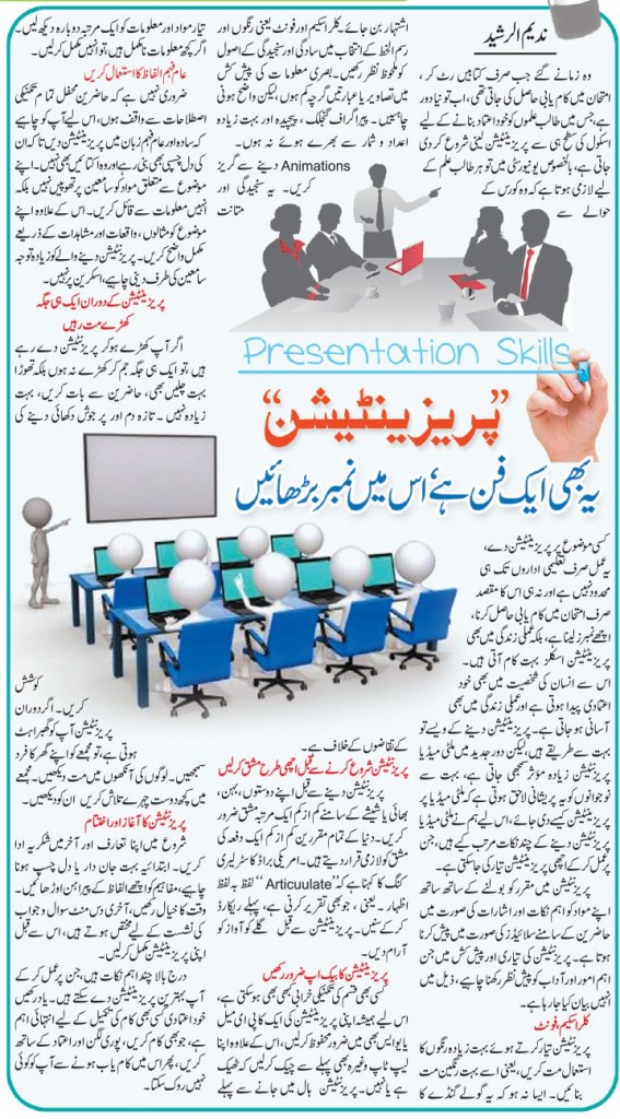 Top Ten Presentation Tips in Urdu & English 