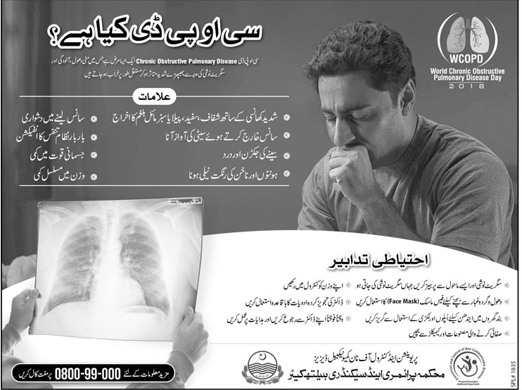 All About Chronic Obstructive Pulmonary Disease (COPD) in Urdu & English
