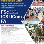 Gift Group of Colleges 1st Year (FA, FSc, ICom, ICS) Admission 2024
