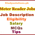 Meter Reader Jobs in WAPDA, SNGPL, WASA & SSGC, Job Description, Pay, Tips, Powers & FAQs