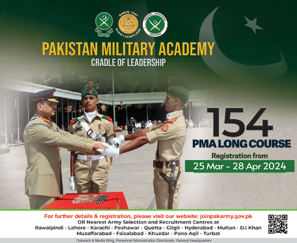 Join Pak Army Through 154 Long Course 2024